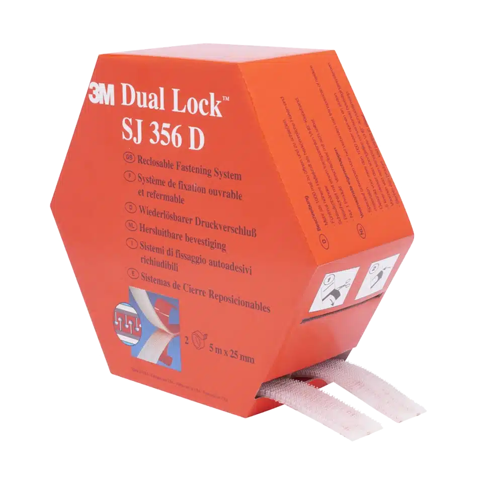 dual_lock_red_3m_embalsantos.webp Dual Lock - Sistema de União Reposicionável SJ356D 3M – Norpack - Image 1