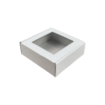 Caixa Cartão Branca Presente / Envio Postal c/Janela 15x15x5cm – Norpack