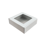 Caixa Cartão Branca Presente / Envio Postal c/Janela 15x15x5cm – Norpack - Image 4