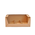 Caixa Cartão / Expositor Empilhável p/Frutas e Legumes/Pastelaria/Take Away 40x26x16cm c/divisórias – Norpack