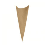 Cone Cartolina kraft Oval Fechado 90x190mm - Ideal para Doces, snacks, Arroz e pétalas de casamento! – Norpack
