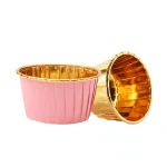 Copo Papel Queques/ Cupcake/Pastelaria Rosa Claro 5x6,5x4cm - Pack 50 – Norpack - Image 3