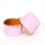 Copo Papel Queques/ Cupcake/Pastelaria Rosa Claro 5x6,5x4cm - Pack 50 – Norpack