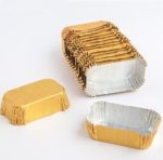Forma Alumínio Pastelaria Dourada 5x5x1,6cm - Pack 600 – Norpack - Image 4