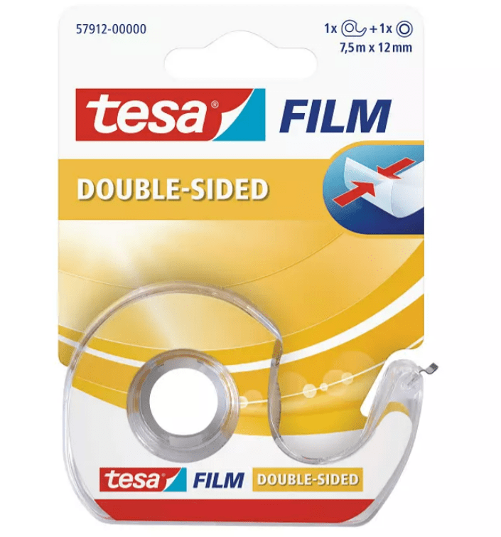 embalsantos_3001004938.1.png Rolo Fita Dupla Face 12mmx7,5mtrs tesafilm® c/Desenrolador - Ideal para Escritório, catálogos, cartão e fotografias. – Norpack - Image 1