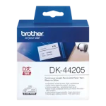 Rolo Papel Contínuo Autocolante Branco Removível DK44205 - 62 MM x 30,48MTS para impressoras QL BROTHER – Norpack