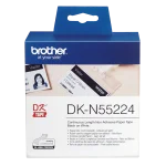 Rolo Papel Contínuo Não Autocolante Branco p/ fazer cartões ou marcadores - 54 MM x 30,48MTS 135Grs. para impressoras QL BROTHER – Norpack