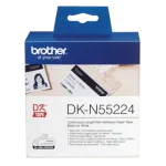 Rolo Papel Contínuo Não Autocolante Branco p/ fazer cartões ou marcadores - 54 MM x 30,48MTS 135Grs. para impressoras QL BROTHER – Norpack - Image 3