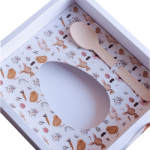 Caixa Ovo de Colher Ajustável (350g/500g) c/ Tampa Alta 8cm – Padrão Rosa Páscoa – Norpack - Image 5