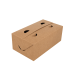 Caixa Cartolina Kraft Take Away c/Orifícios - Várias Medidas Disponíveis – Norpack