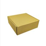Caixa Cartão Presente / Envio Postal Dourada 20x20x7cm – Norpack