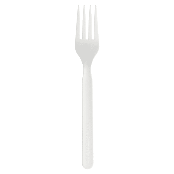 embalsantos_garfo_bio-1.png Garfo BIOPlástico CPLA Branco 17CM Pack 50un. - Take Away – Norpack - Image 1
