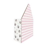 Caixa Cartão Branca Envelope 20x7x16+29cm Riscas Rosa – Norpack - Image 3