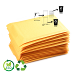 Envelopes Almofadados Bolha de Ar ♲ Ecológicos e Recicláveis com separação para Ecopontos ♲- Ideal para Pequenos Envios ou Frágeis – Norpack