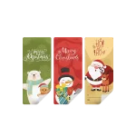 Etiquetas Adesivas Brancas NATAL Bonecos 7x4cm – Pack 45 uni. – Norpack