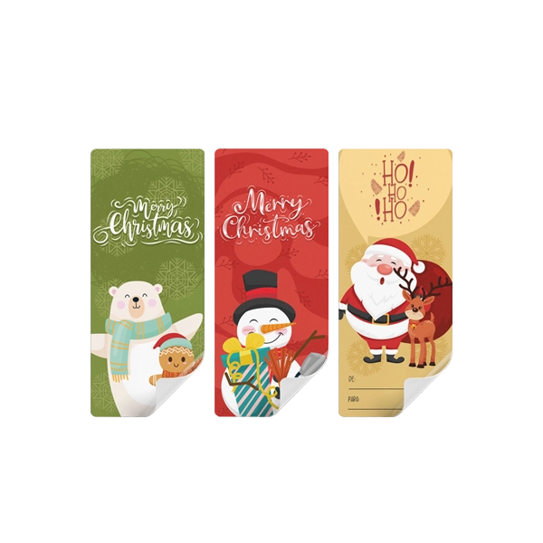 etiqueta_7x4_Bonecos.webp Etiquetas Adesivas Brancas NATAL Bonecos 7x4cm – Pack 45 uni. – Norpack - Image 1