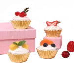 Copo Papel Queques/ Cupcake/ Formas Dourado 4.8x7.5x3cm - Pack 100 – Norpack