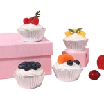 Copo Papel Queques/ Cupcake/ Formas de Papel Prateado 4.8x7.5x3cm Pack 100 – Norpack