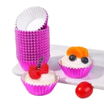 Copo Papel Queques/ Cupcake/ Formas de Papel Rosa Choque 4.8x7.5x3cm Pack 100 – Norpack