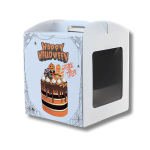 Caixa Cartão Micro Pastelaria Branca Panettone / Bolos 20x20x20cm Halloween – Norpack