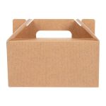 Caixa Cartão Kraft Cabaz / Presente / Lunch Box 18x12x9cm p/Take Away/Presente/Pastelaria/Bolos – Norpack - Image 2