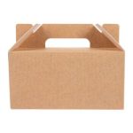 Caixa Cartão Kraft Cabaz / Presente / Lunch Box 18x12x9cm p/Take Away/Presente/Pastelaria/Bolos – Norpack - Image 6