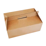Caixa Cartão Cabaz / Presente / Lunch Box c/Asa - 2 Medidas Disponíveis p/ Take Away/Presente/Pastelaria/Bolos c/Impressão – Norpack - Image 2