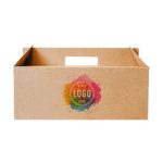 Caixa Cartão Cabaz / Presente / Lunch Box c/Asa - 2 Medidas Disponíveis p/ Take Away/Presente/Pastelaria/Bolos c/Impressão – Norpack - Image 5