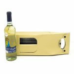 Bolsa Bolha Ar Plástico Premium 2 Garrafas 15x7.5x42cm c/3 Botões e c/Janela Cor Premium Dourado – Norpack - Image 2
