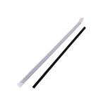 Palhinha Papel Preta Individual 8mmx140mm Pack 100 unid. - Caipirinha / Take Away – Norpack