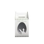 Caixa Cartão Branca Ovo c/ janela 12x12x15,5cm 250grs. Páscoa Coelho c/ Laço – Norpack - Image 5