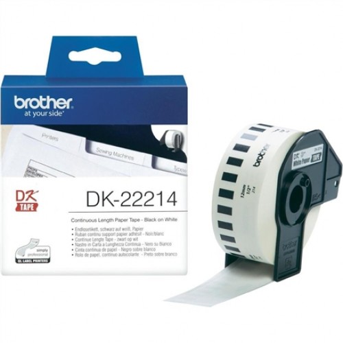 rolo-papel-continuo-autocolante-brother-12-mm-x-3048-m-dk22214-500x500-2.jpg Rolo Papel Contínuo Autocolante Branco para impressoras QL BROTHER - Várias Medidas Disponíveis! – Norpack - Image 1