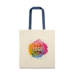 Saco Algodão / Tote Bag Crú Alças Compridas c/Impressão 1 Face - Cor-da-alca: Azul - Azul - Norpack