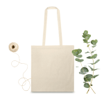 Saco Algodão / Tote Bag Crú Alças Compridas c/Impressão 1 Face - Cor-da-alca: Crú - Crú - Norpack