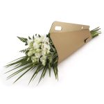 Saco Papel Kraft c/ Asa Pré-Cortada p/ Ramos de Flores 20x36,5cm – Norpack