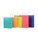 Saco Papel Cores c/Asa Torcida - Várias Medidas Disponíveis – Norpack