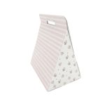Caixa Cartão Branca Presente / Flores 30x20x28cm Riscas Rosa – Norpack - Image 2