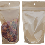Saco Stand Up C/ Verso Papel kraft + Frente Pet c/ Fecho Zip - Alimentos, especiarias, pastelaria, outros – Norpack