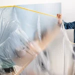 Rolo Plástico c/Fita Adesiva Pintura - Ideal para Obras! – Norpack - Image 2
