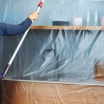 Rolo Plástico c/Fita Adesiva Pintura - Ideal para Obras! – Norpack - Image 3