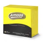 Guardanapos Luxury 40x40 2fls Amarelo - Pack 50 uni. – Norpack