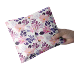 Papel Vegetal 25x25cm Flores Rosa e Roxas– Pack 25Fls Ideal para Embrulhos de Encomendas e Ofertas! – Norpack