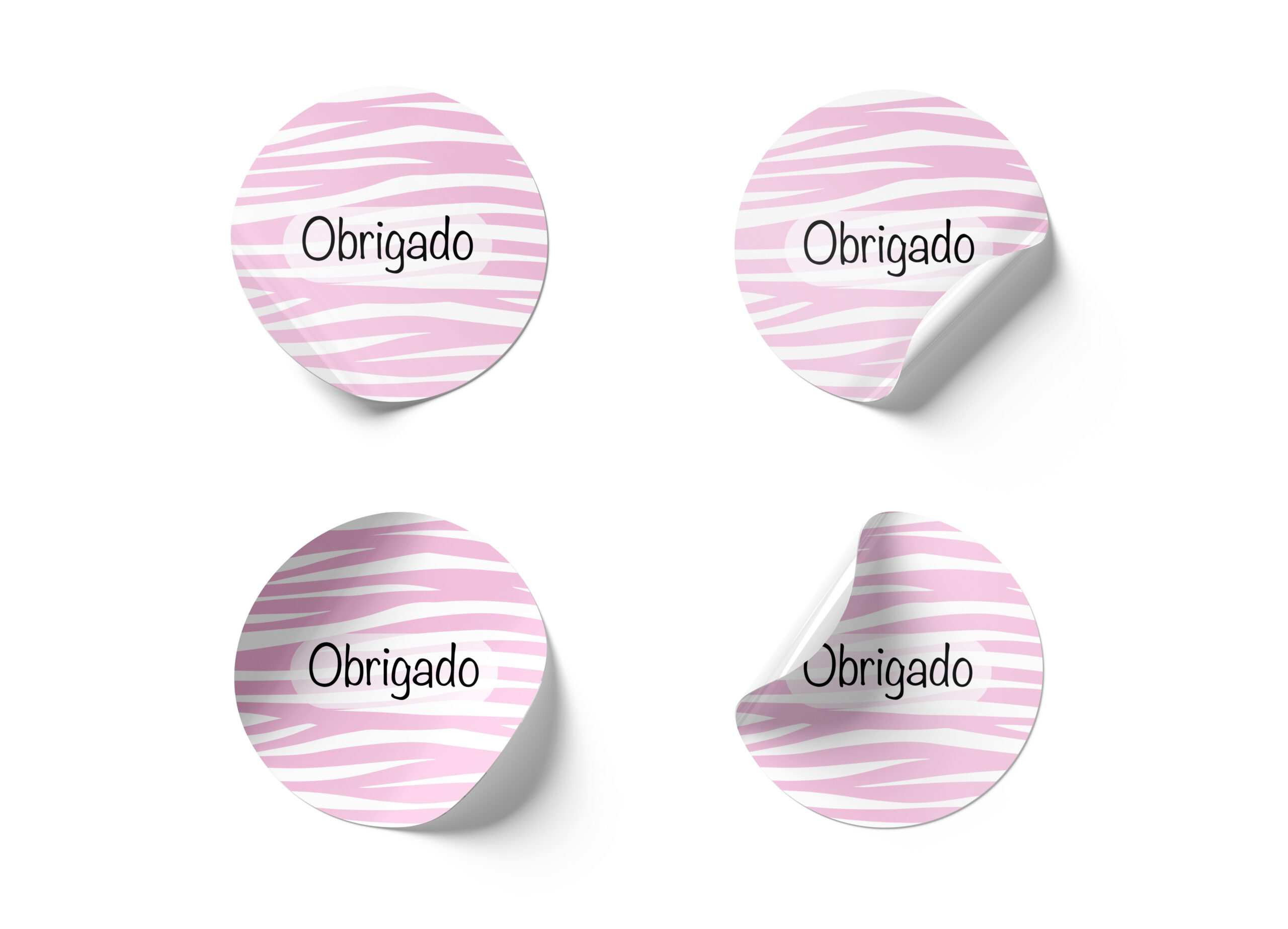 zebra-rosa-scaled-1.jpg Etiquetas Adesivas Brancas Redondas 4,5cm Riscas Zebra Lilás Pack 24 unidades – Norpack - Image 1